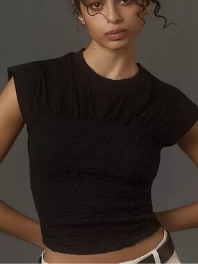Maeve Smocked Muscle Top